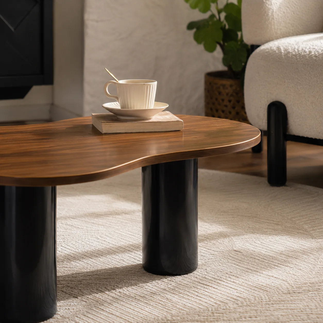Cloud Coffee Table | Modern Walnut Wood Coffee Table