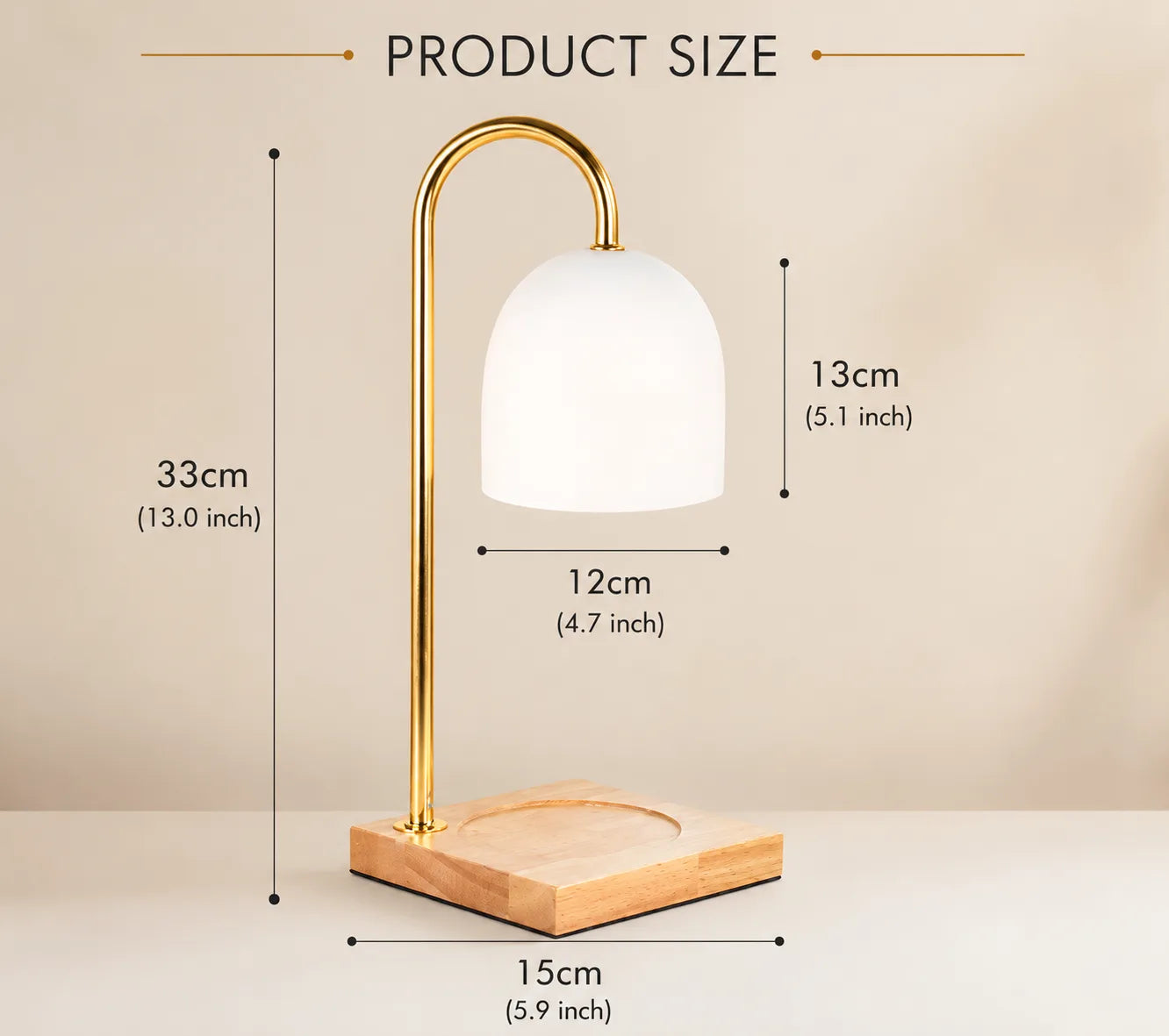 Modern Dimmable Candle Warmer Lamp | Scandinavian Home Décor