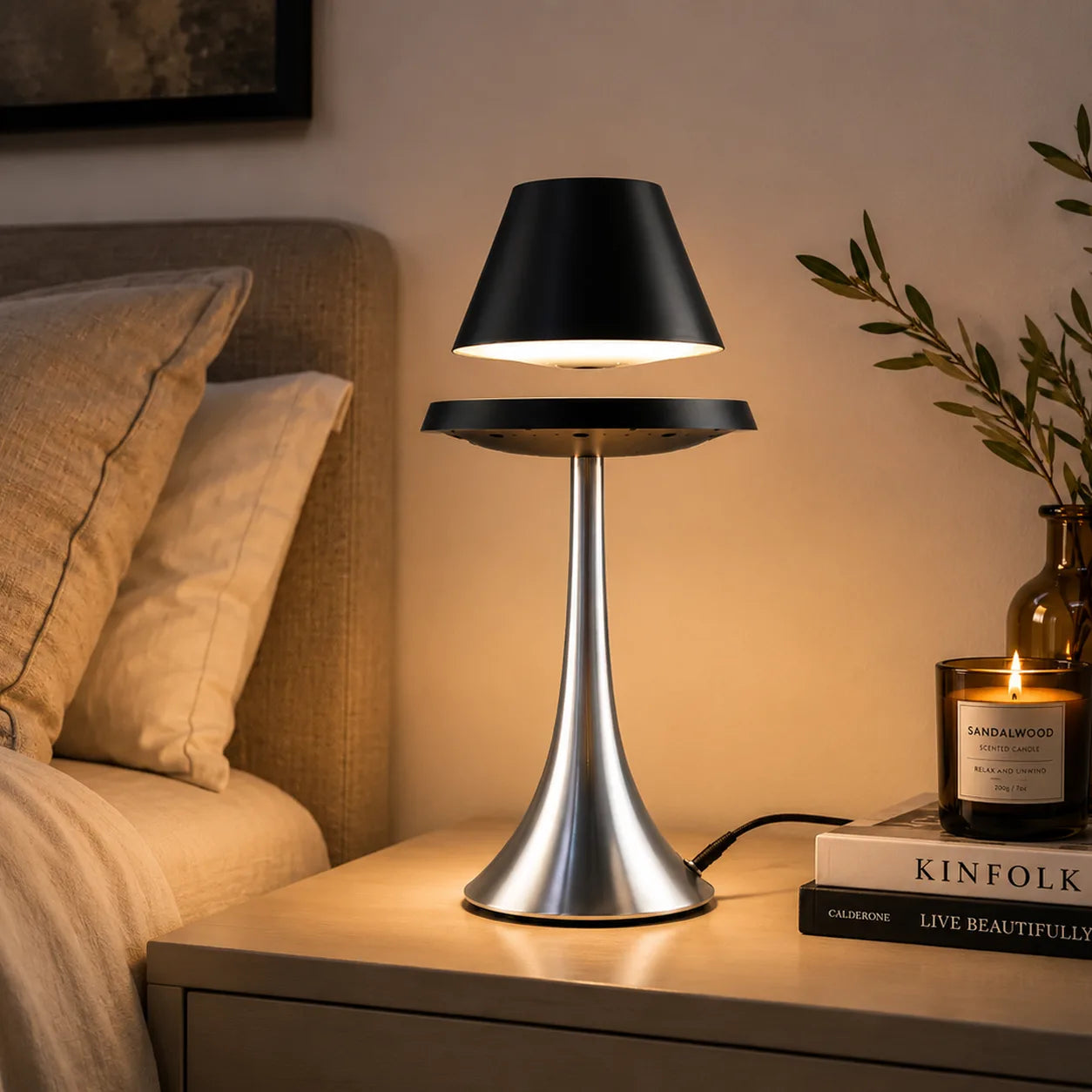 ORENVY Levita Magnetic Floating Table Lamp – Modern LED Ambient Light