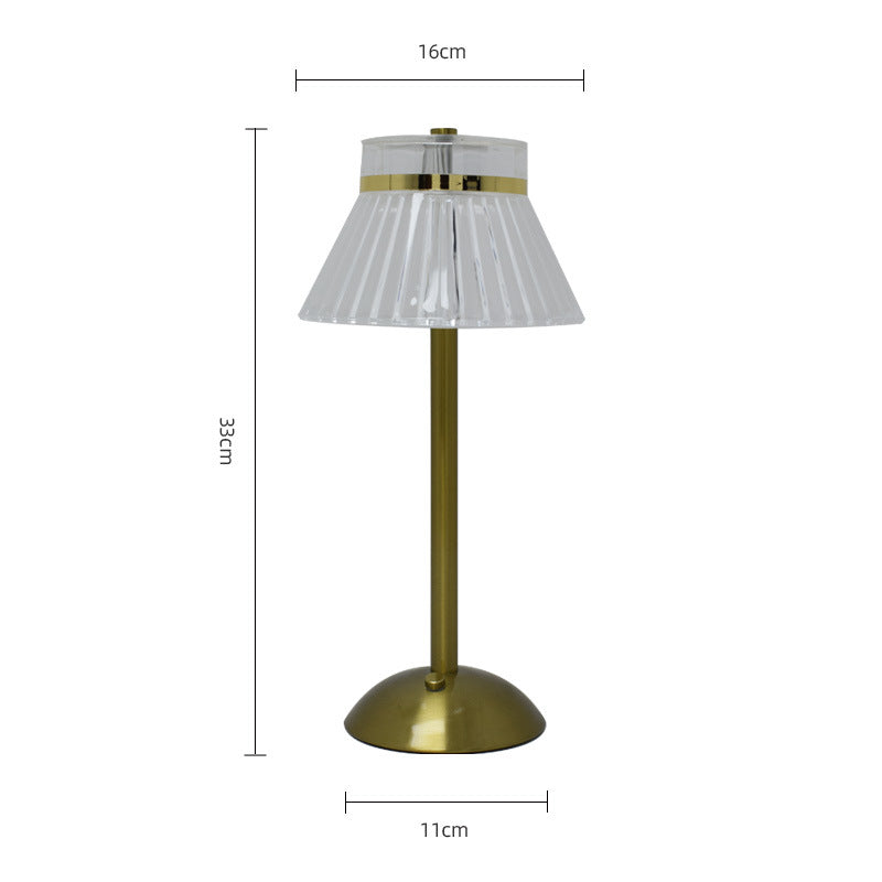Rechargeable Cordless Crystal Table Lamp – Touch Control LED Bedside Light
