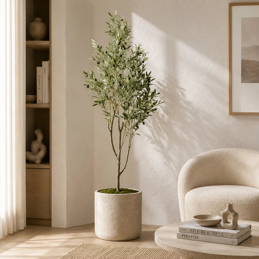 SOLENE Artificial Olive Tree | 180CM Luxury Indoor Olive Plant