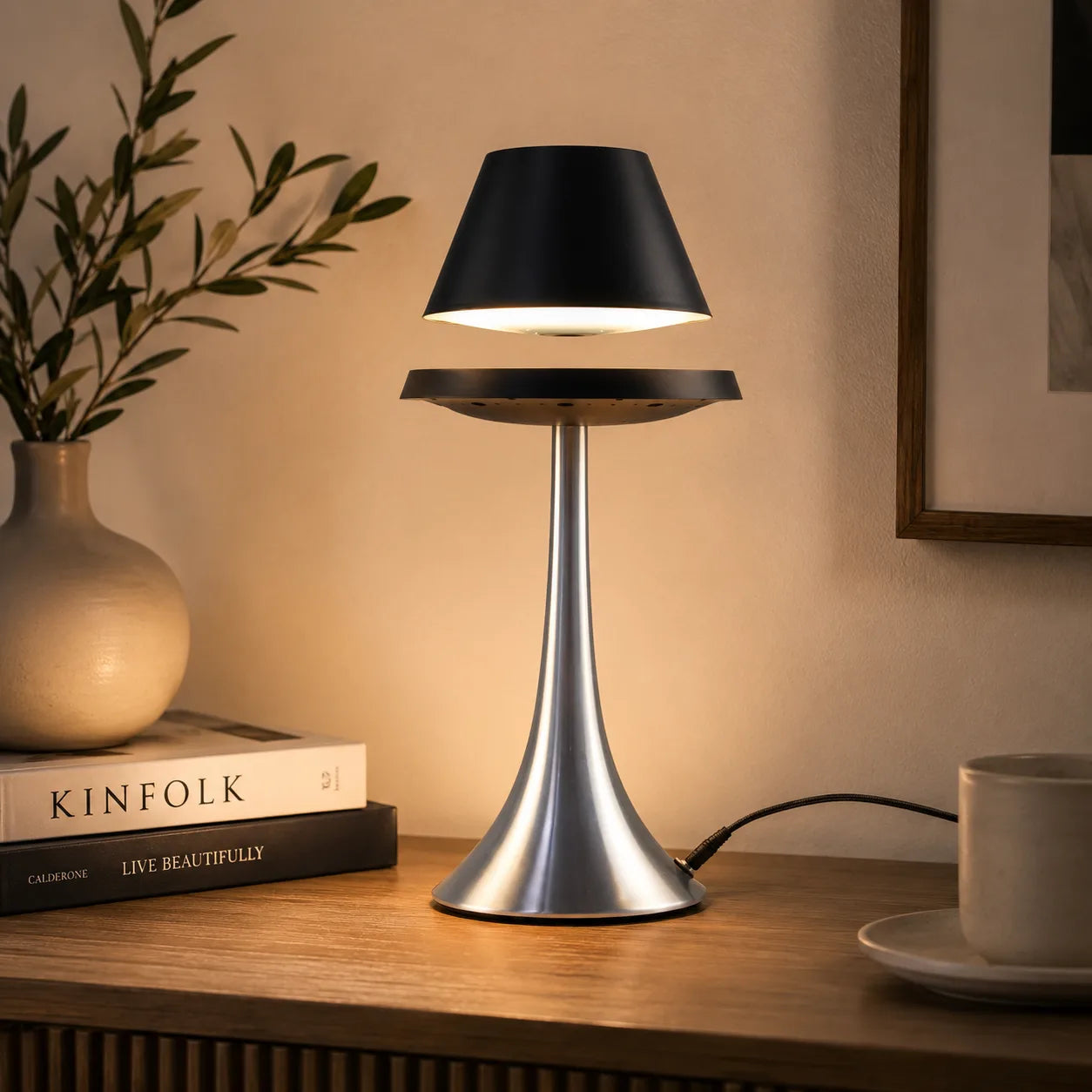 ORENVY Levita Magnetic Floating Table Lamp – Modern LED Ambient Light