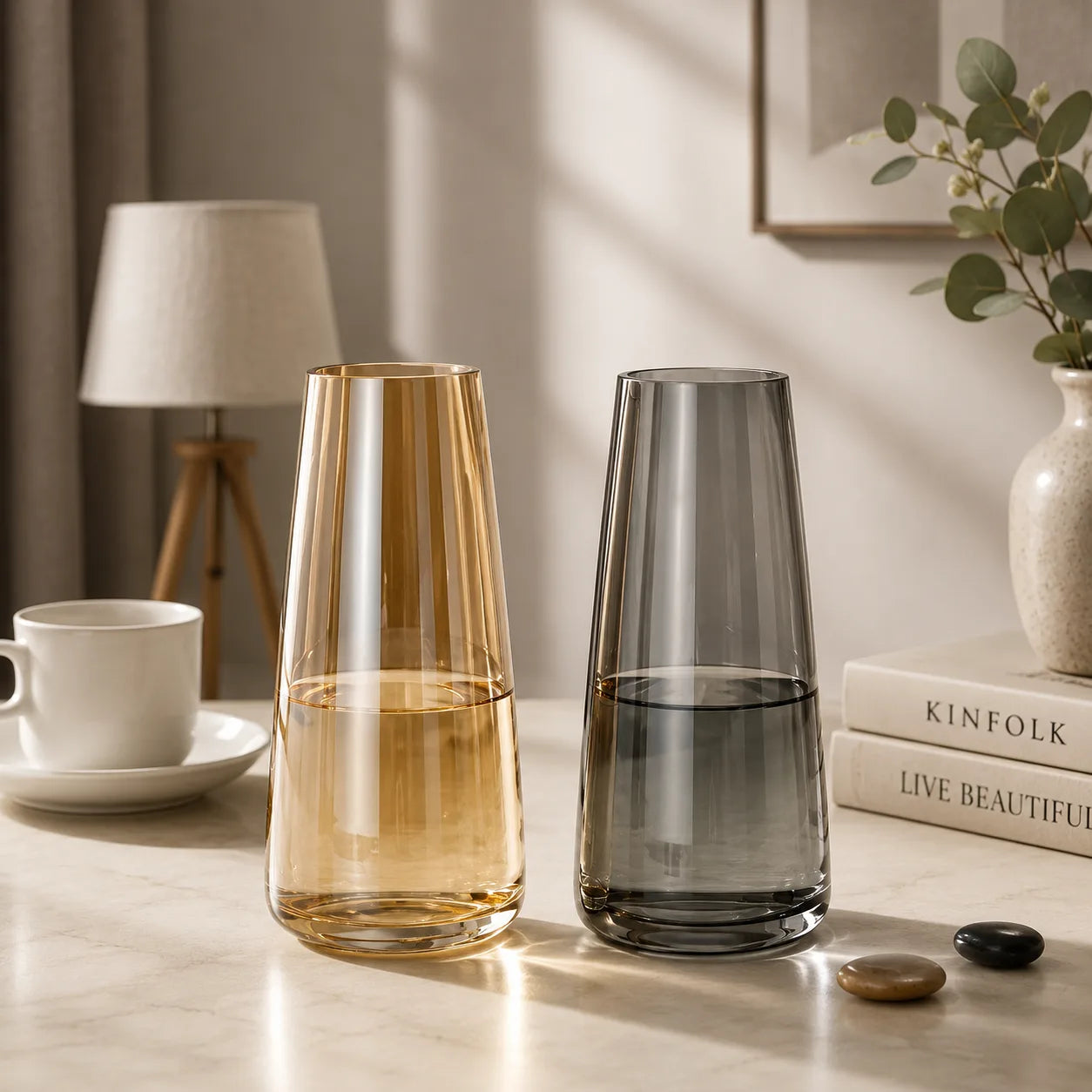 Modern Glass Vase | Elegant Scandinavian Home Décor