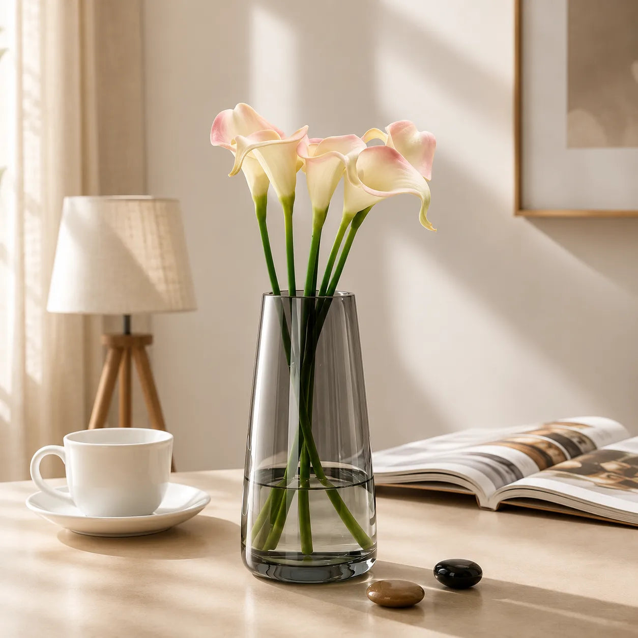 Modern Glass Vase | Elegant Scandinavian Home Décor
