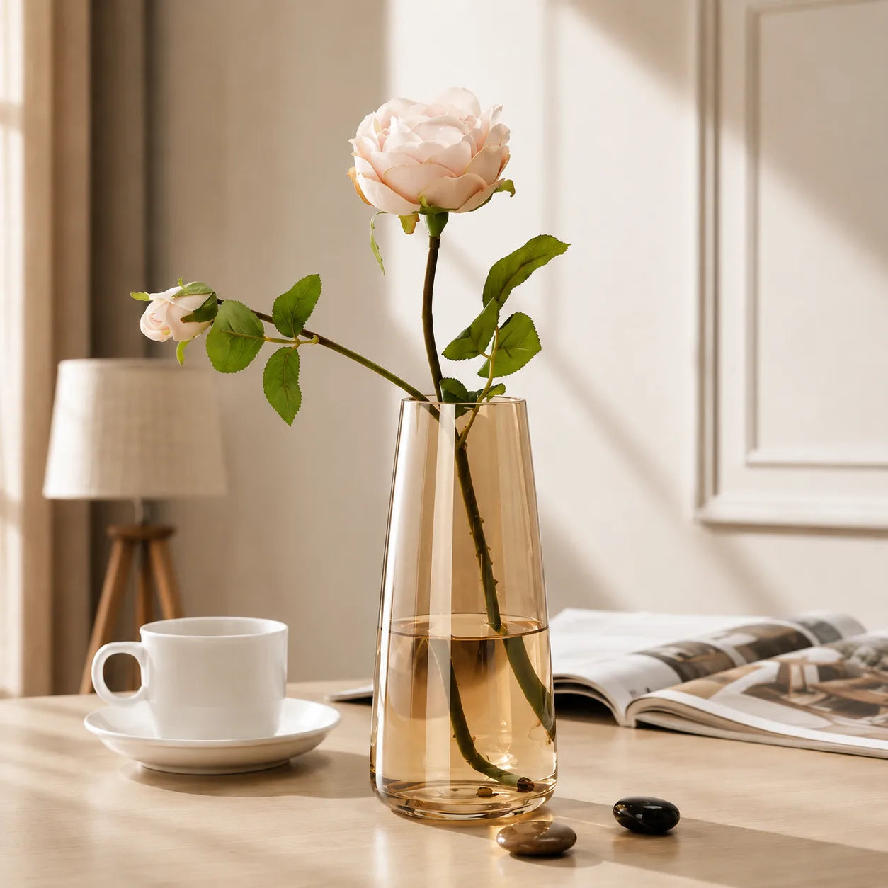 Modern Glass Vase | Elegant Scandinavian Home Décor