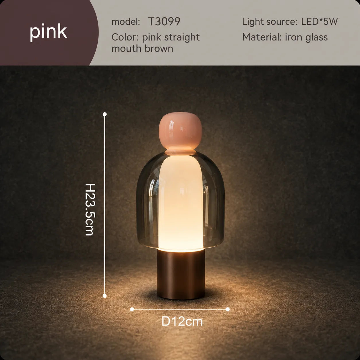 Nordic Ambient Bedside Table Lamp | Rechargeable Modern Accent Light