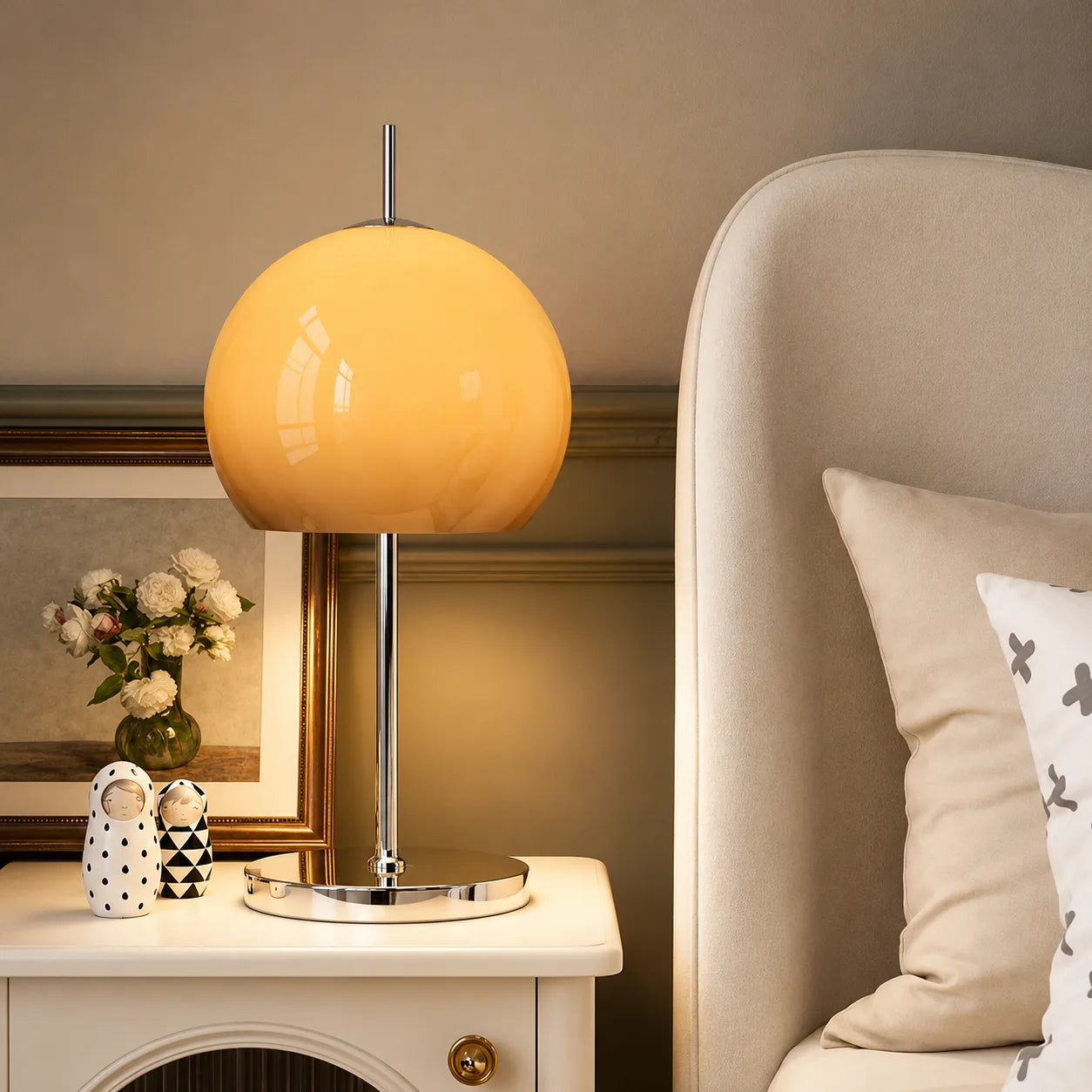 Retro Globe Glass Table Lamp