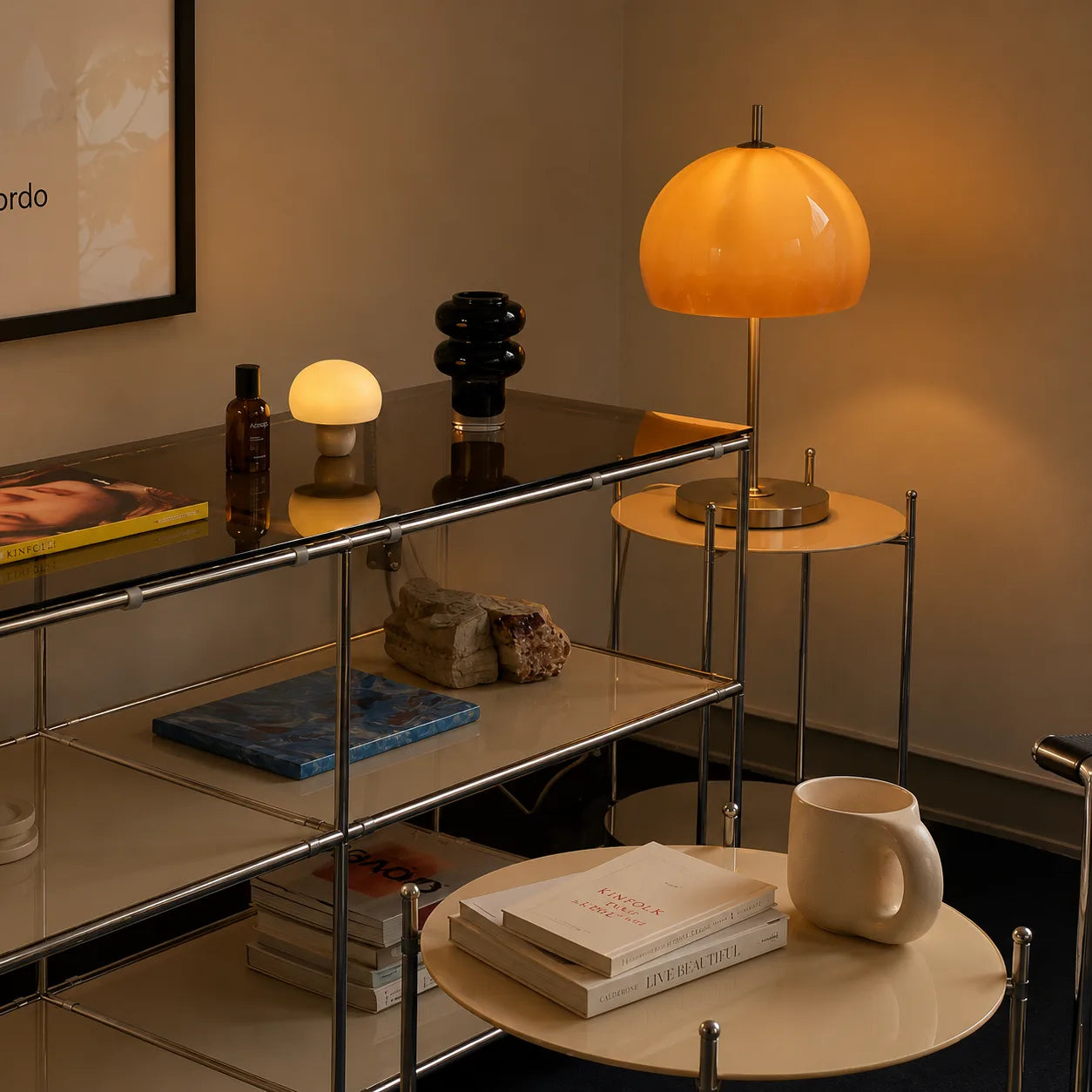 Retro Globe Glass Table Lamp