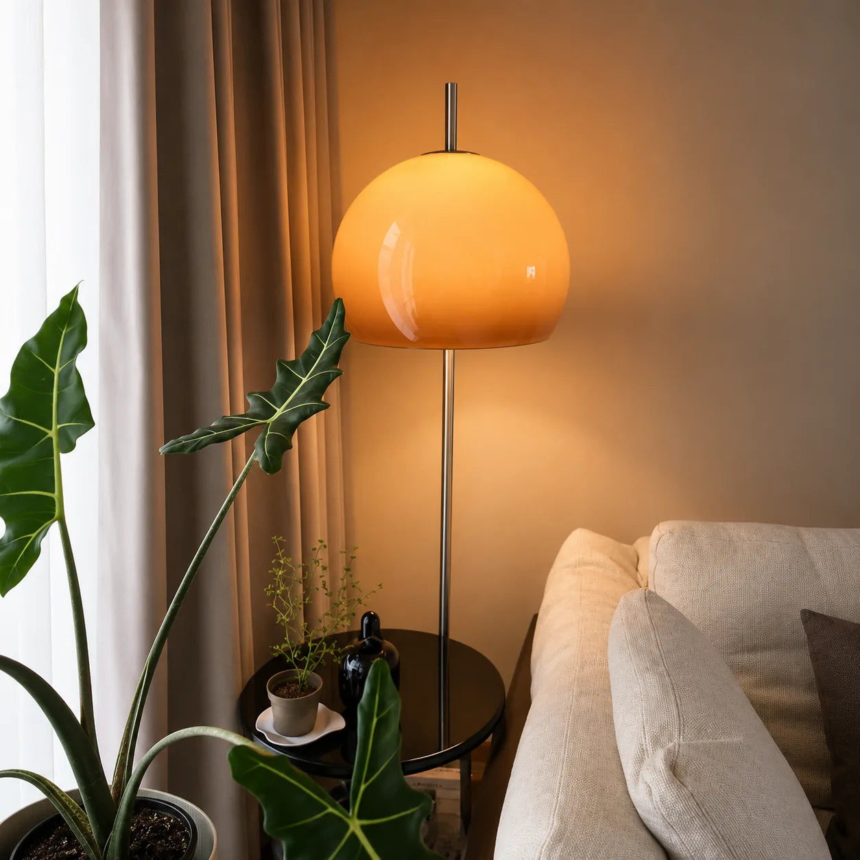 Retro Globe Glass Table Lamp