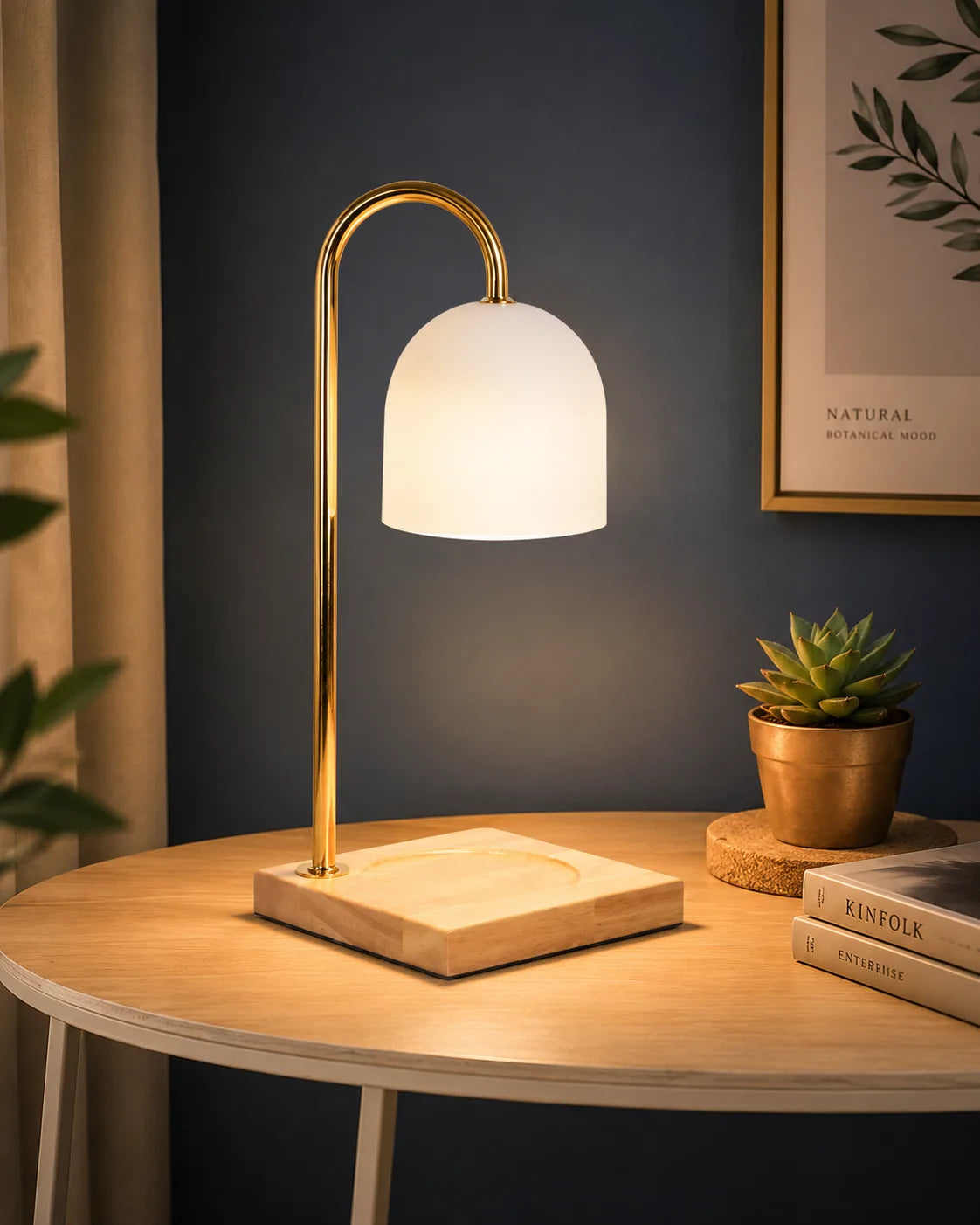 Modern Dimmable Candle Warmer Lamp | Scandinavian Home Décor
