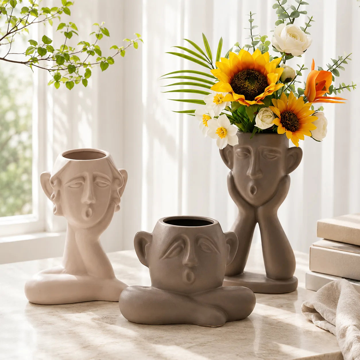 Ceramic Vase Decoration | Modern Minimalist Decorative Vase Set
